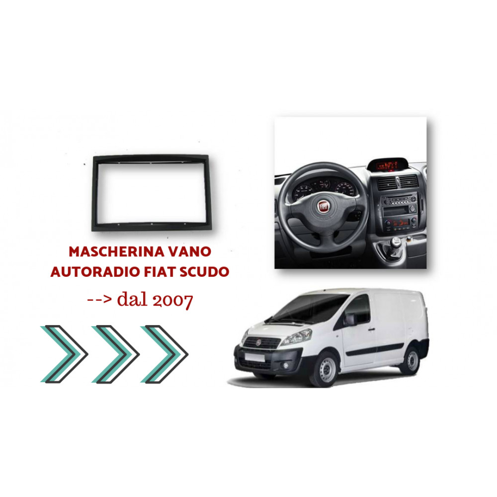 Mascherina Autoradio 2din Fiat Scudo