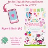INVITO DIGITALE PER FESTA INVITO PARTY TEMA HELLO KITTY