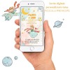 Invito digitale personalizzabile tema PICCOLO PRINCIPE