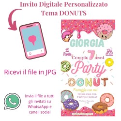 DONUTS Invito digitale compleanno whatsapp